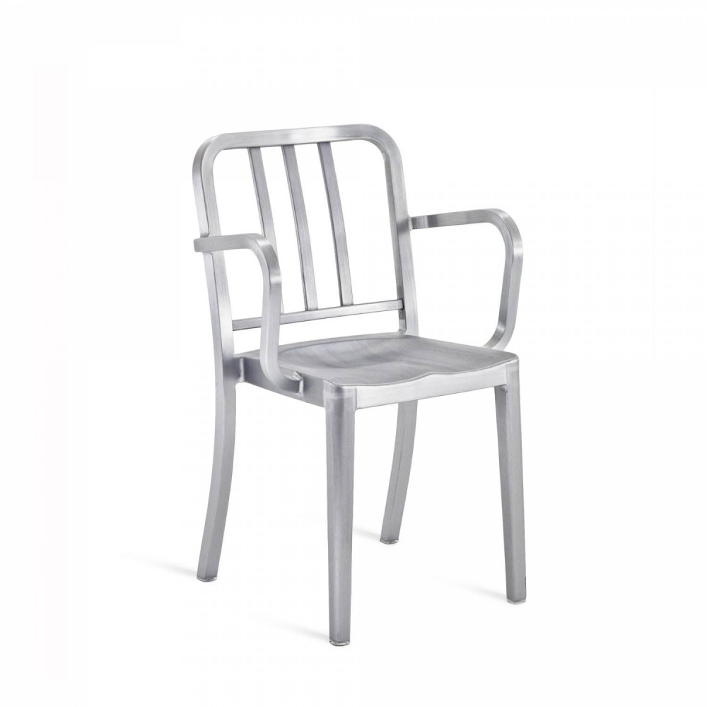 Silla brazos Heritage de Emeco. Sillas diseño.