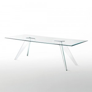 Mesa rectangular Alister de Glas Italia. Mesas cristal.