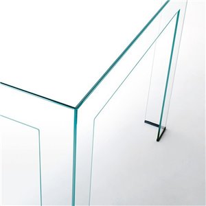 Mesa cuadrada Atlantis de Glas Italia. Mesas cristal.