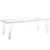 Mesa rectangular Faint  de Glas Italia. Mesas cristal.