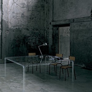 Mesa Oscar de Glas Italia. Mesas cristal.