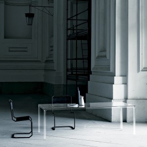 Mesa Oscar de Glas Italia. Mesas cristal.