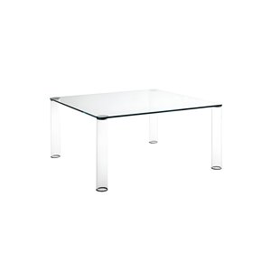Mesa cuadrada Pipeline tavoli alti de Glas Italia. Mesas cristal.