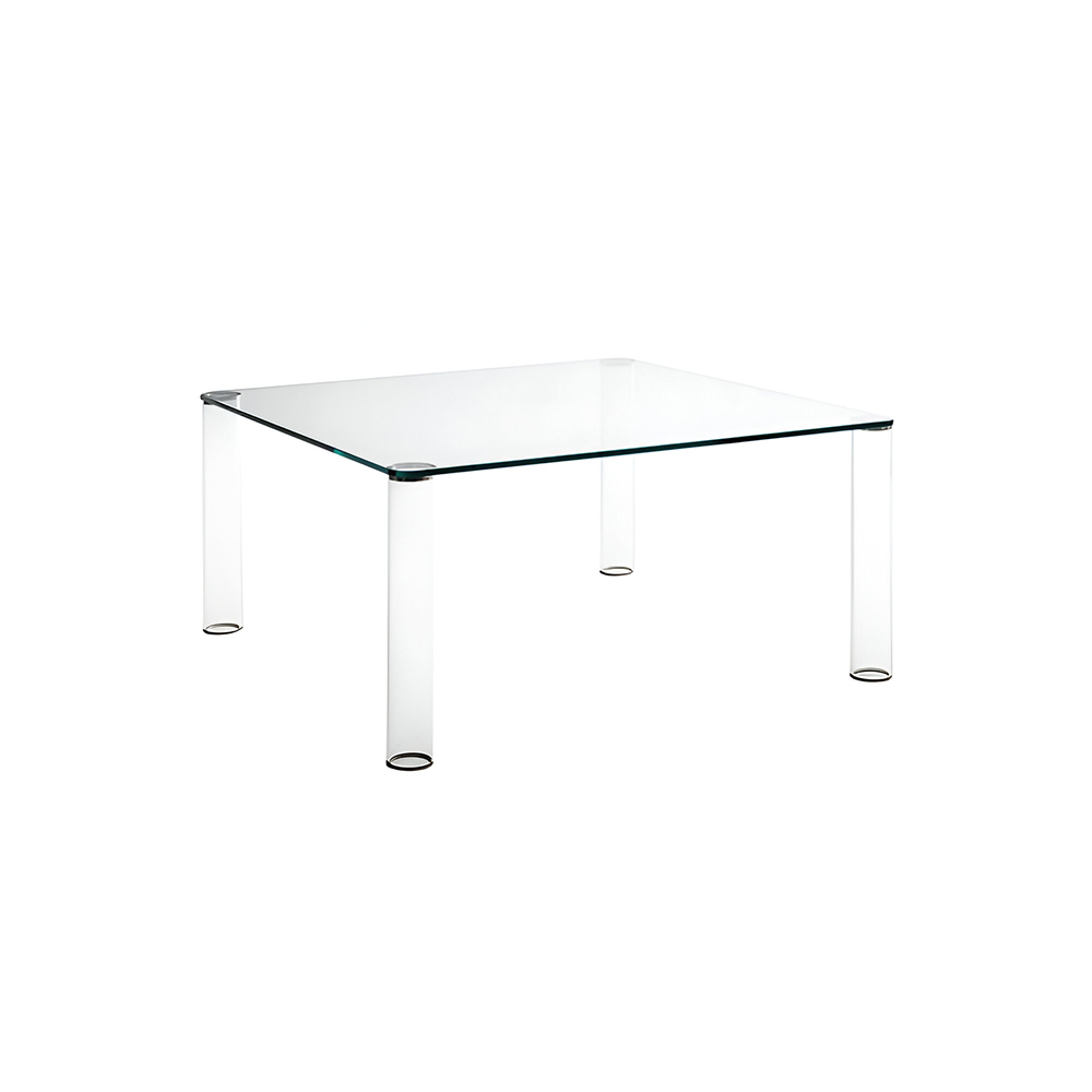 Mesa cuadrada Pipeline tavoli alti de Glas Italia. Mesas cristal.