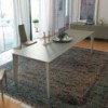 Mesa Cruz Extensible Melamina de Bontempi. Muebles modernos italianos. Mesas modernas.
