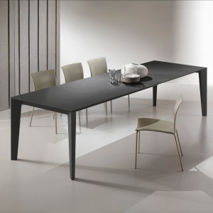 Mesa Cruz Extensible Melamina de Bontempi. Muebles modernos italianos. Mesas modernas.