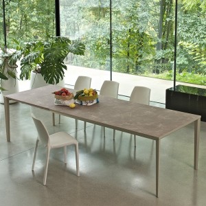 Mesa Echo Extensible In Melamina o Unicolor de Bontempi. Muebles de diseño italiano.