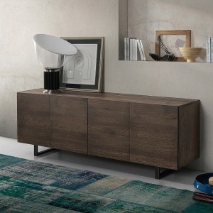 Aparador 4 puertas Quadra de Oliver B. Muebles modernos macizos.