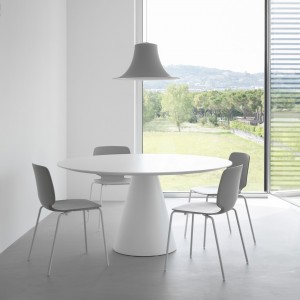 Mesa Ikon redonda de Pedrali. Mesas de diseño. Mesas modernas para oficina.