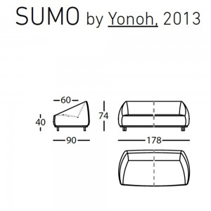 Sofá Sumo de Sancal. Sofás de diseño.