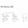 Silla Mereo 200 Negro de RH Sillas. Sillas oficina. Sillas de ruedas.