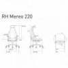 Silla Mereo 220 Negro de RH Sillas. Sillas oficina. Sillas de ruedas.