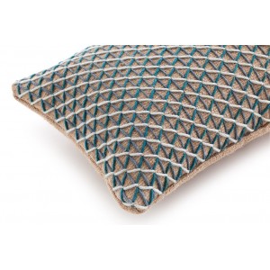 Cojín rectangular Raw Blue de GAN. Alfombras modernas.