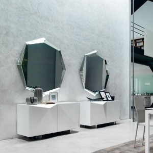 Espejo Emerald de Cattelan Italia. Espejo de pared moderno en cristal.