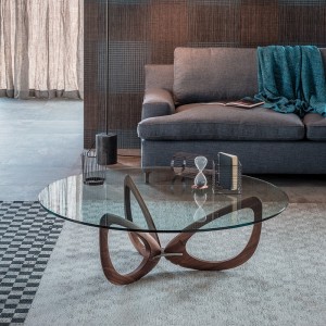 Mesa centro Helix de Cattelan Italia. Mesa de centro moderna. Mesas auxiliares.