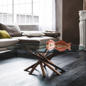 Mesa centro Atari de Cattelan Italia. Mesas auxiliares modernas italianas.