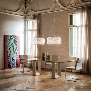 Mesa Diapason de Cattelan Italia. Muebles modernos de diseño italiano.