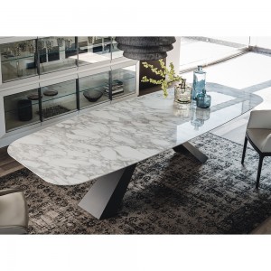 Mesa Eliot Keramik de Cattelan Italia de cerámica. Mesas de comedor.