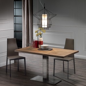 Mesa Elvis Wood de Cattelan Italia. Muebles modernos italianos. Mesa de madera.