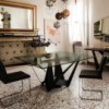 Mesa Skorpio de Cattelan Italia. Muebles modernos italianos. Mesas de cristal.