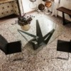 Mesa Skorpio de Cattelan Italia. Muebles modernos italianos. Mesas de cristal.