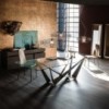 Mesa Skorpio de Cattelan Italia. Muebles modernos italianos. Mesas de cristal.