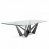 Mesa Skorpio de Cattelan Italia. Muebles modernos italianos. Mesas de cristal.