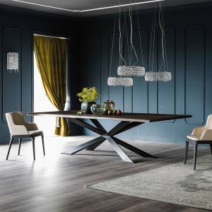 Mesa Spyder wood de Cattelan Italia. Muebles modernos italianos. Mesas de comedor.