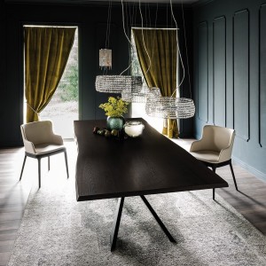 Mesa Spyder wood de Cattelan Italia. Muebles modernos italianos. Mesas de comedor.