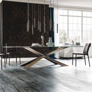 Mesa Spyder Keramik de Cattelan Italia. Mesas modernas para comedores.