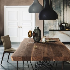 Mesa Gordon Deep Wood de Cattelan Italia. Muebles modernos italianos.
