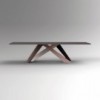Mesa fija Big Table con sobre en cerámica de Bonaldo. Ideal para salón.