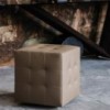 Pouf con ruedas Bob de Cattelan Italia. Pouf de diseño. Poufs para salón.