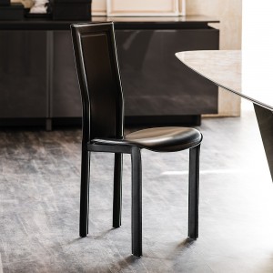 Silla Lara de Cattelan Italia. Sillas tapizada en cuero. Sillas de diseño.