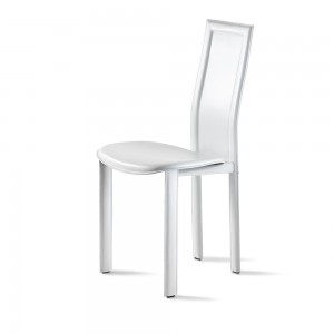 Silla Lara de Cattelan Italia. Sillas tapizada en cuero. Sillas de diseño.