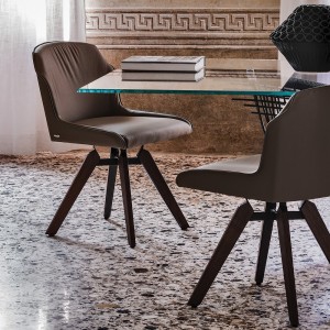 Silla Tyler de Cattelan Italia. Sillas de diseño moderno. Sillas giratorias.