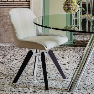 Silla Tyler de Cattelan Italia. Sillas de diseño moderno. Sillas giratorias.