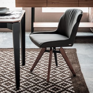 Silla Tyler de Cattelan Italia. Sillas de diseño moderno. Sillas giratorias.