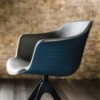 Sillón Indy de Cattelan Italia. Butacas de diseño fijas o giratorias.
