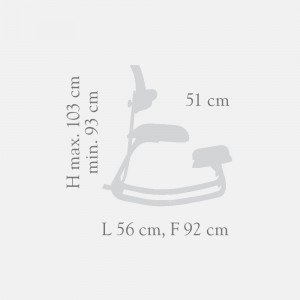 Silla Thatsit balans de Variér. Sillas de despacho ergonómicas de oficina.