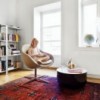 Sillón Kokon Club de Variér.  Sillón de diseño ergonómico para salón.