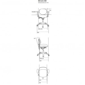 Silla Activ 200 de RH Sillas. Sillas oficina. Sillas de trabajo modernas.