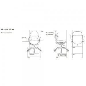 Silla Extend 200 de RH Sillas. Sillas de oficina.  Sillas con ruedas.