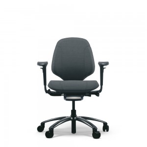 Silla Mereo 200 Negro de RH Sillas. Sillas oficina. Sillas de ruedas.