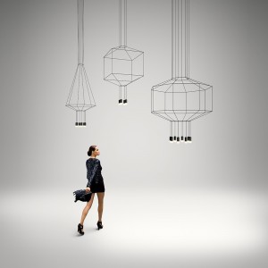 Lámpara geometrías de suspensión Wireflow de Vibia. Tienda online lamparas modernas.