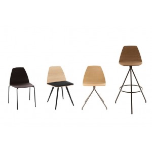Silla cone shaped madera de Discipline. Sillas de diseño.