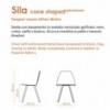 Silla cone shaped tapizada de Discipline. Sillas de diseño.