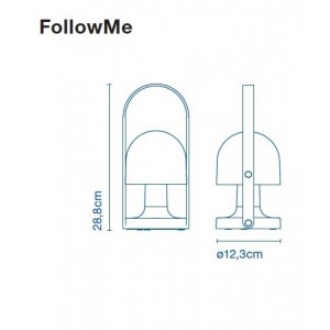 Lámpara de sobremesa Follow me de Marset. Lámparas de diseño moderno.
