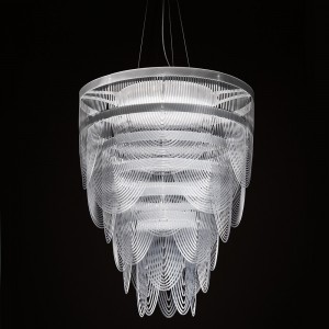 Lámpara suspensión Ceremony Slamp. Lámpara de diseño italiano y moderno.