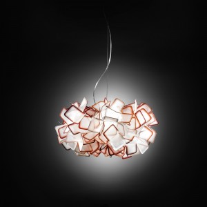 Lámpara suspensión Clizia de Slamp. Diseño con acabados de alta calidad.